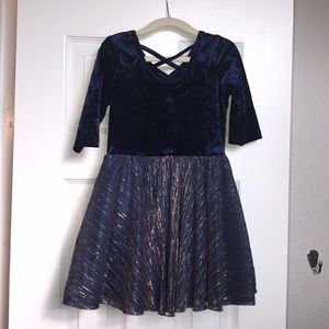 Girls Dot Dot Smile DDS 5/6 velvet dress fancy